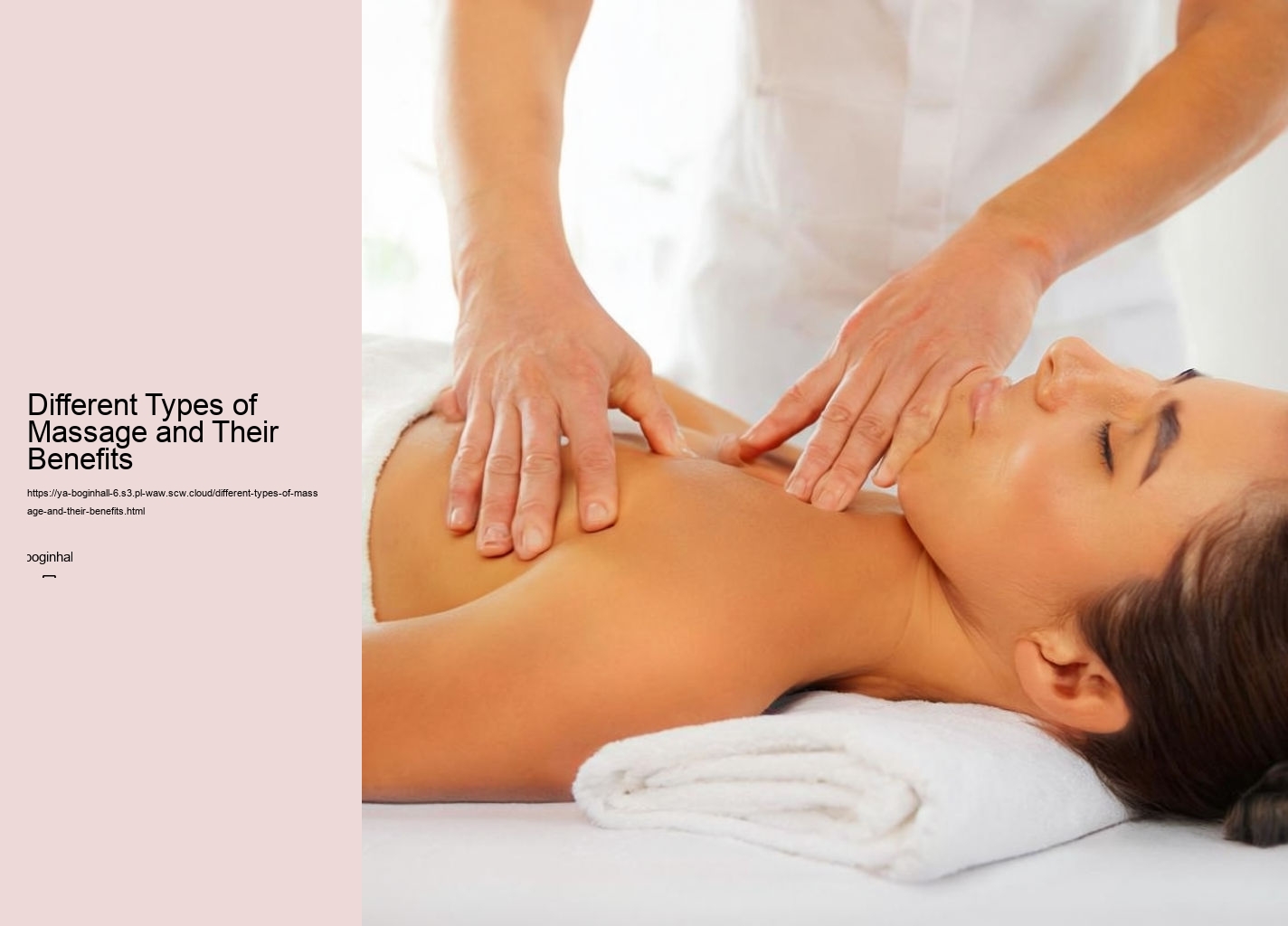 Different Types of Massage and Their Benefits