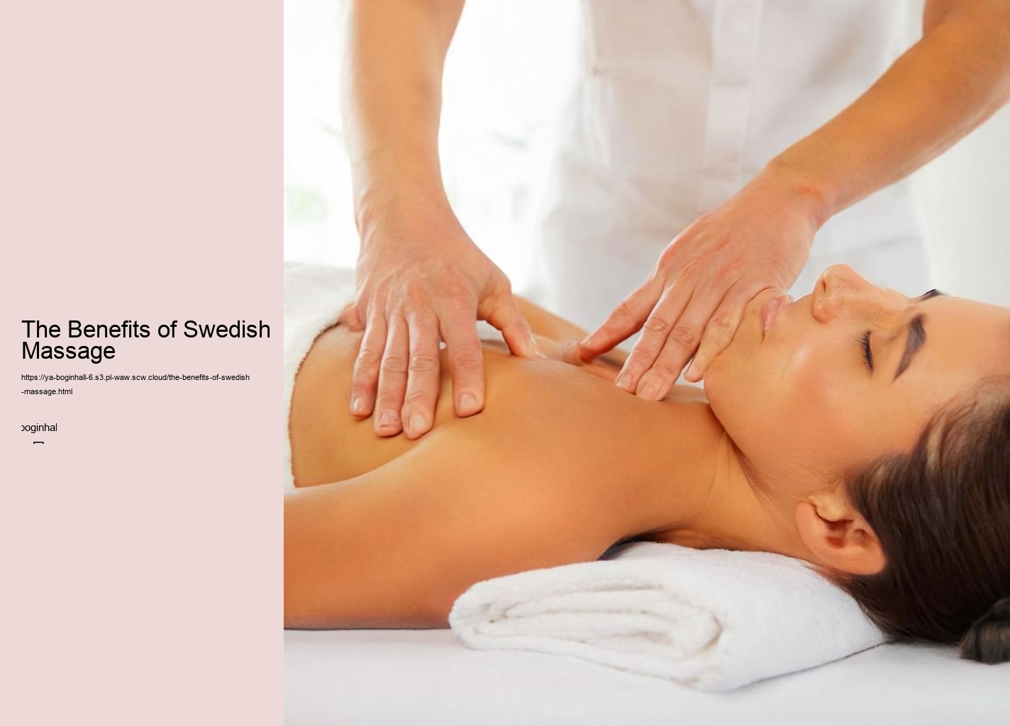 The Benefits of Swedish Massage